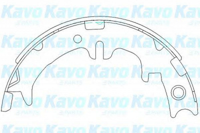 KAVO PARTS kbs9910 -  Комплект тормозных колодок
